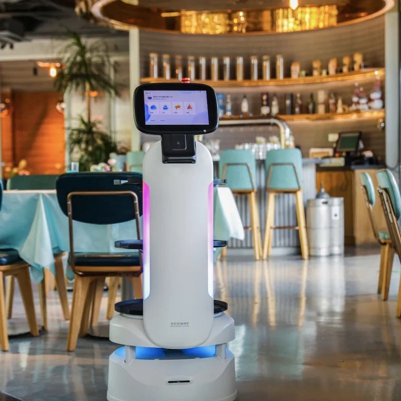 AI Humanoid Reception Service Robot Self Driving Hotel Restaurant Robot SLAM VSLAM Navigation Intelligent Customer Service Robot