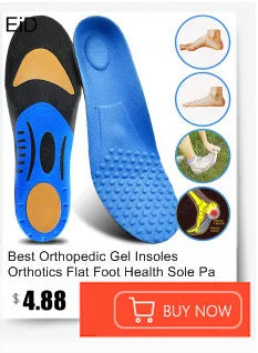 EiD New Arch Support 25mm Orthotic insole Black Leather orthotics Insoles for Flat Foot O/X Leg Corrected Shoe Sole insert pads