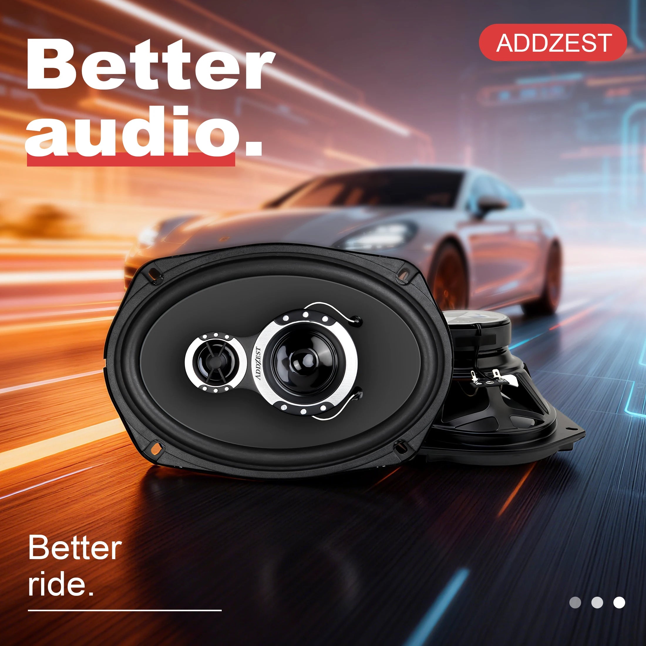 2PCS 6*9" Car Coaxial Speakers with 150W Max Power, PEI Tweeter Hybrid Surround, Car Door Speakers, Great Stock Replacement