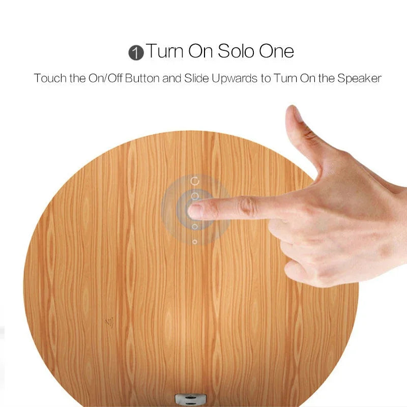 Mini Wireless TWS Stereo Speaker Retro Wood Desktop Sound Box Support NFC Touch Surface Subwoofer Home Portable Bluetooth Audio