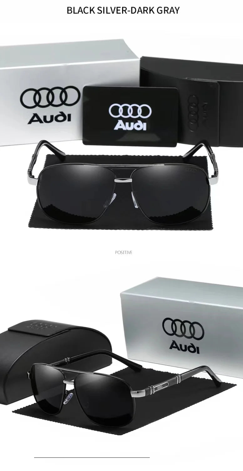 For Audi A4 A6 A8 Q5 Q7 High end luxury men driving polarized sunglasses, brand luxury anti glare, men and women Driver goggles