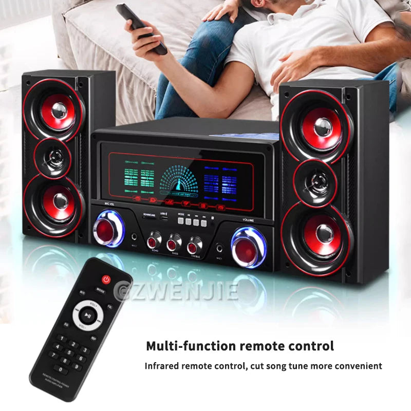 4 Inch Desktop Computer TV Bluetooth Speaker 2.1 Karaoke Home Computer Speaker Home KTV Music Center System Audio Set
