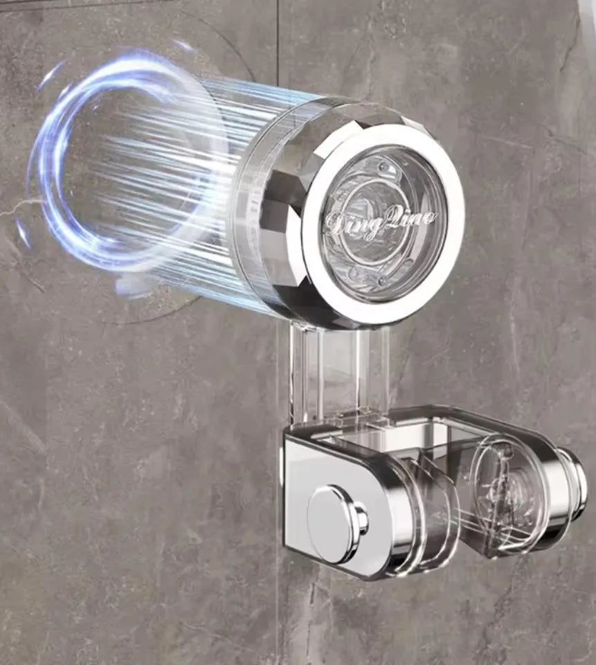 Unique Horizontal Setting Suction Cup Handheld Shower Head Holder Large Shower Supports Relocatable Wall mounted Shower Holder