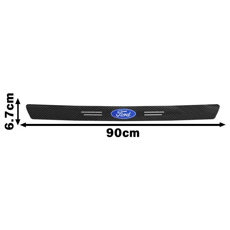 4/1Pc Carbon Fiber Car Door Edge Sill Protector Strip 3D Sticker For Ford Fiesta MK7 Mondeo MK4 ST Focus MK1 MK2 MK3 Focus 2 3 4