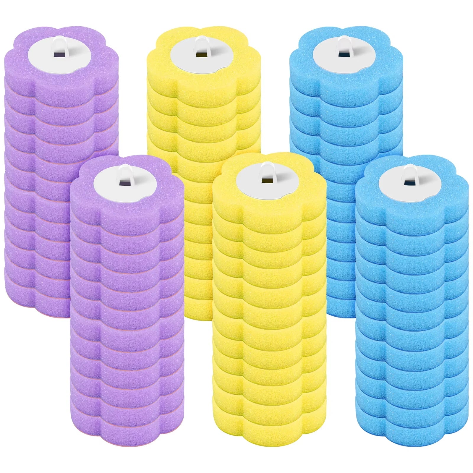 Kit de brosse WC amélioré avec têtes de rechange jetables, brosse de nettoyage hygiénique à long manche pour accessoires de toilettes domestiques