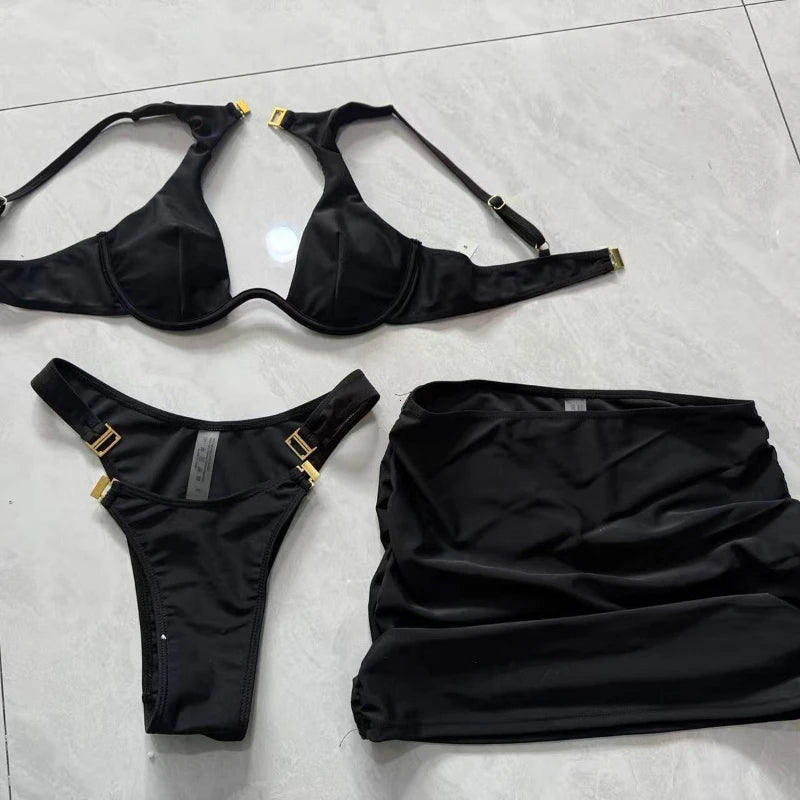 Bikinis et tankinis pour femmes 2026 Maillot de bain femme Ensemble bikini push-up Tenue de plage Maillot de bain Jupe купальник женский