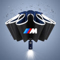 Car Umbrella With LED Flashlight Reflective Stripe Umbrella For BMW M E30 E39 E46 E90 E93 E60 F10 M5 M6 M7 X4 X5 X1 accessories