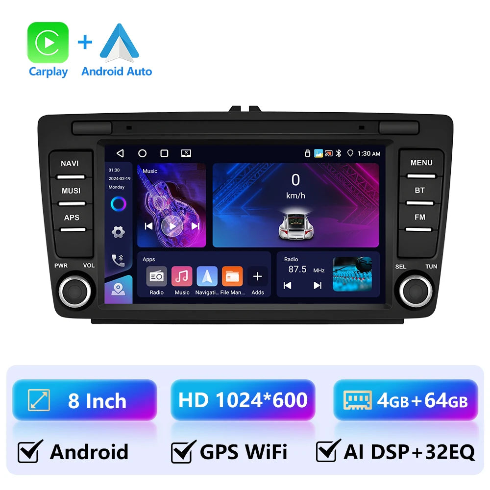 4+64G 8" Wireless CarPlay Android Auto