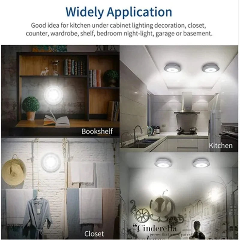 Éclairage LED Dimmable Sous Armoire avec Télécommande, Lumières LED Alimentées par Piles pour Placards, Armoires, Salle de Bain, Veilleuse