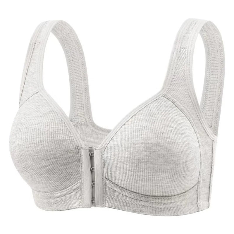 Fallsweet Soutien-Gorge sans Couture à Fermeture Avant pour Femme Bralette Push-Up sans Armature Uni Bonnets Fixes Confortable Sous-Vêtement