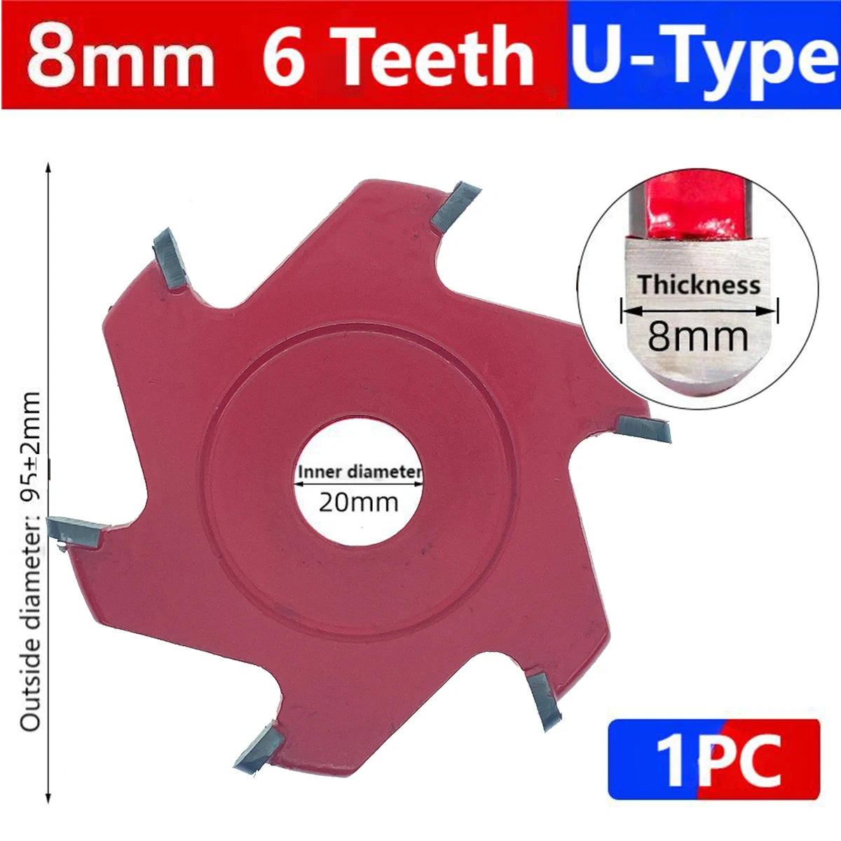 U/V-type 6/8/12 Teeth Cutting Blade