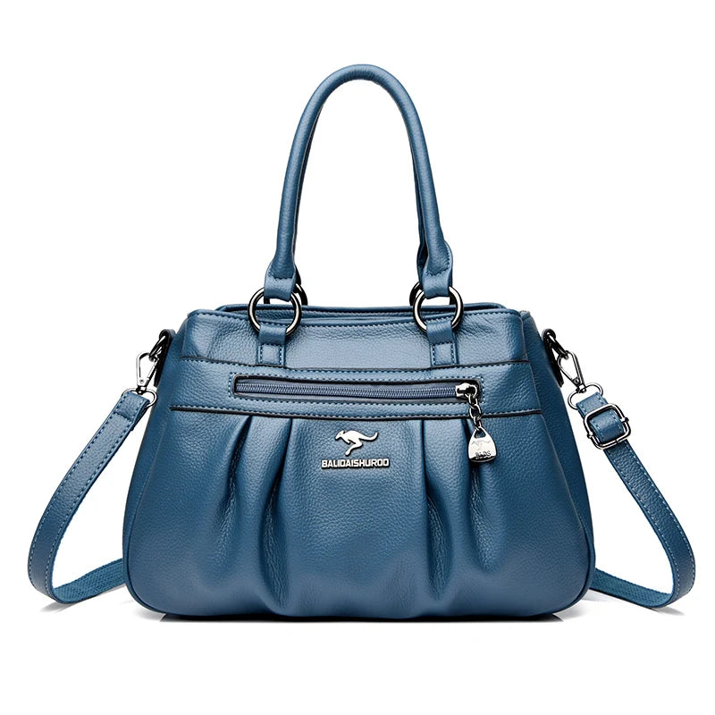Luxury Women's Brand Designer Shoulder Bags Large Capacity Solid Color Handbags High Quality Leather Crossbody Bag Shopping Bags