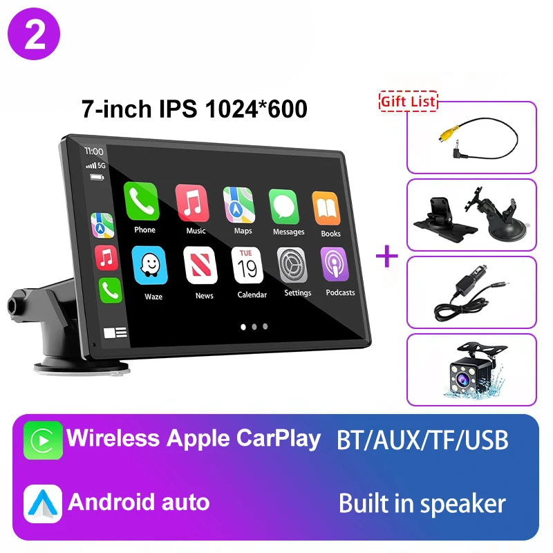 Universal 7" IPS CarPlay Screen