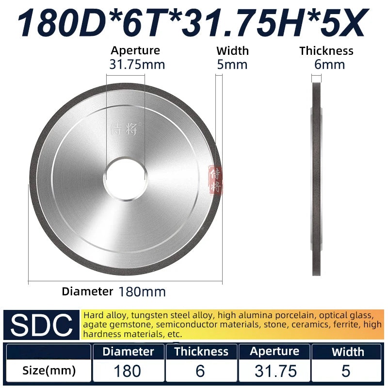 SDC CBN 1A1 Resin Diamond Grinding Wheel 150/180mm 618 Surface Grinder Abrasive Tools Accept 1pcs Non-standard Customization