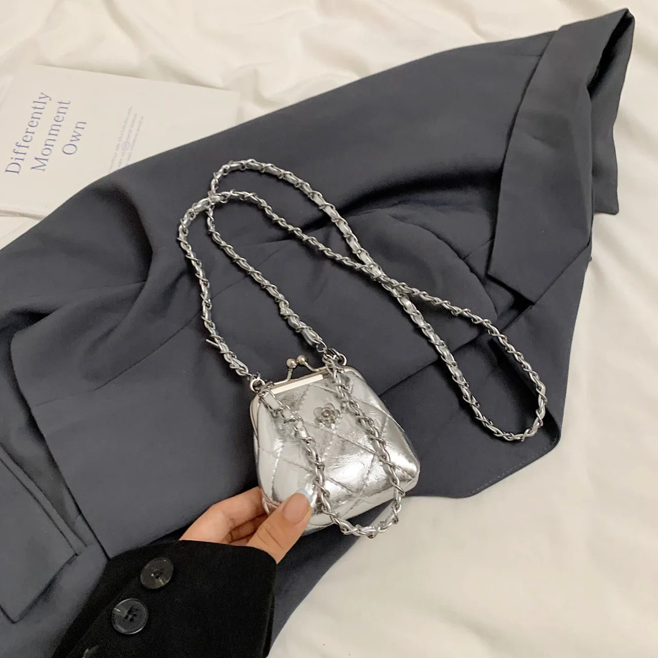 Super Mini Crossbody Bags For Women Designer Bag Luxury Chain Shoulder Coin Mini Purse Cute Clip Lipstick Bag Lady Cute Hobo Bag