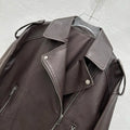 2026 Spring and Autumn New Solid Color Long Sleeve Collar Jacket Short Style Loose Elegant Classic Retro Casual Women's Jacket