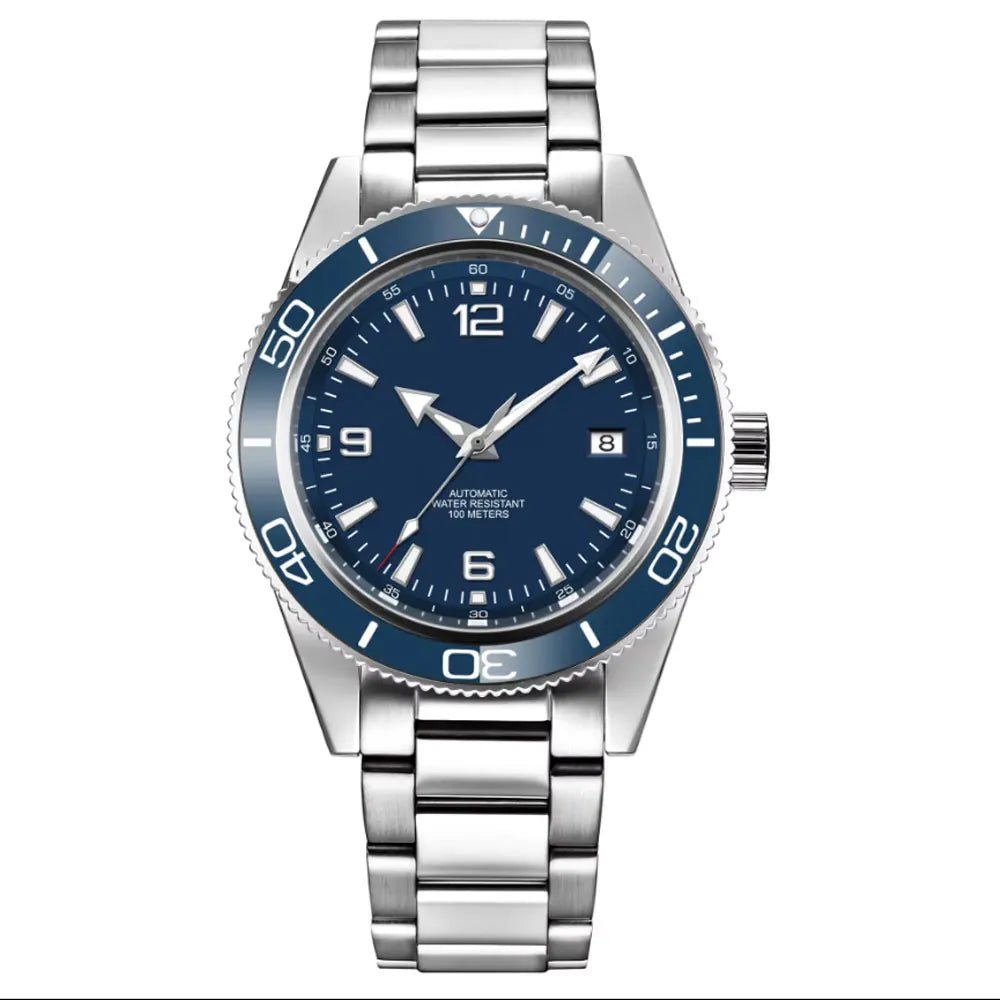 Custom watch logo for man Automatic high quality 41mm  NH35 Mechanical Watches Waterproof Sapphire Ceramic Bezel