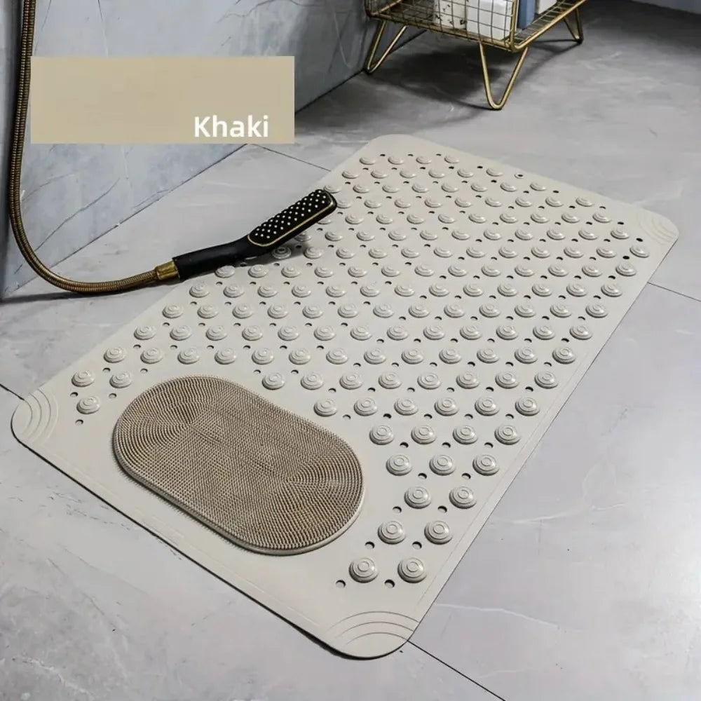 Tapis de bain antidérapant, tapis de massage de couleur unie, tapis antidérapant à ventouses pour la maison, tapis imperméable et résistant à la saleté pour toilettes et hôtels