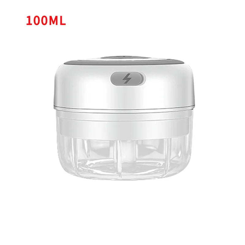 HiPiCok Hachoir à Viande Électrique, Presse-ail, Mini Hachoir Électrique, Hachoir à Légumes, Hachoir Mixeur, Appareils de Cuisine USB