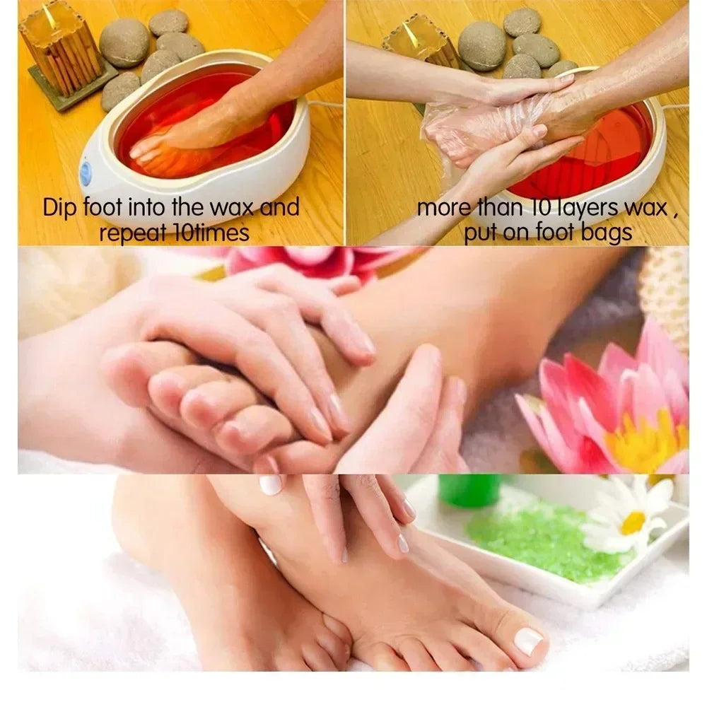 100PCS Disposable Foot Bags Detox SPA Covers Transparent Foot Mask Covers Moisturizing Pedicure Prevent Infection Remove Chapped