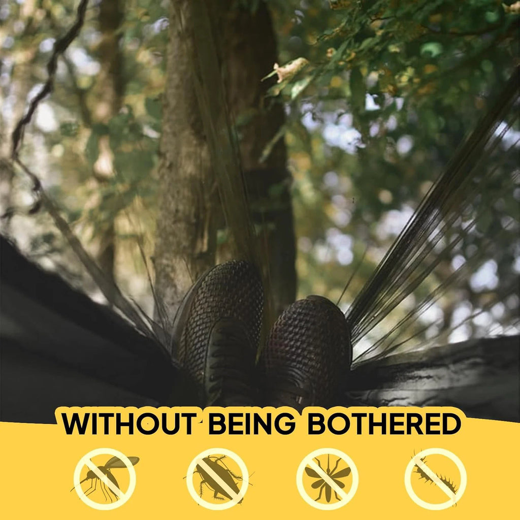 Lightweight Camping hammock with mosquito net Comfortable for Outdoor  Durable breathable 210T parachute nylon material Hammocks