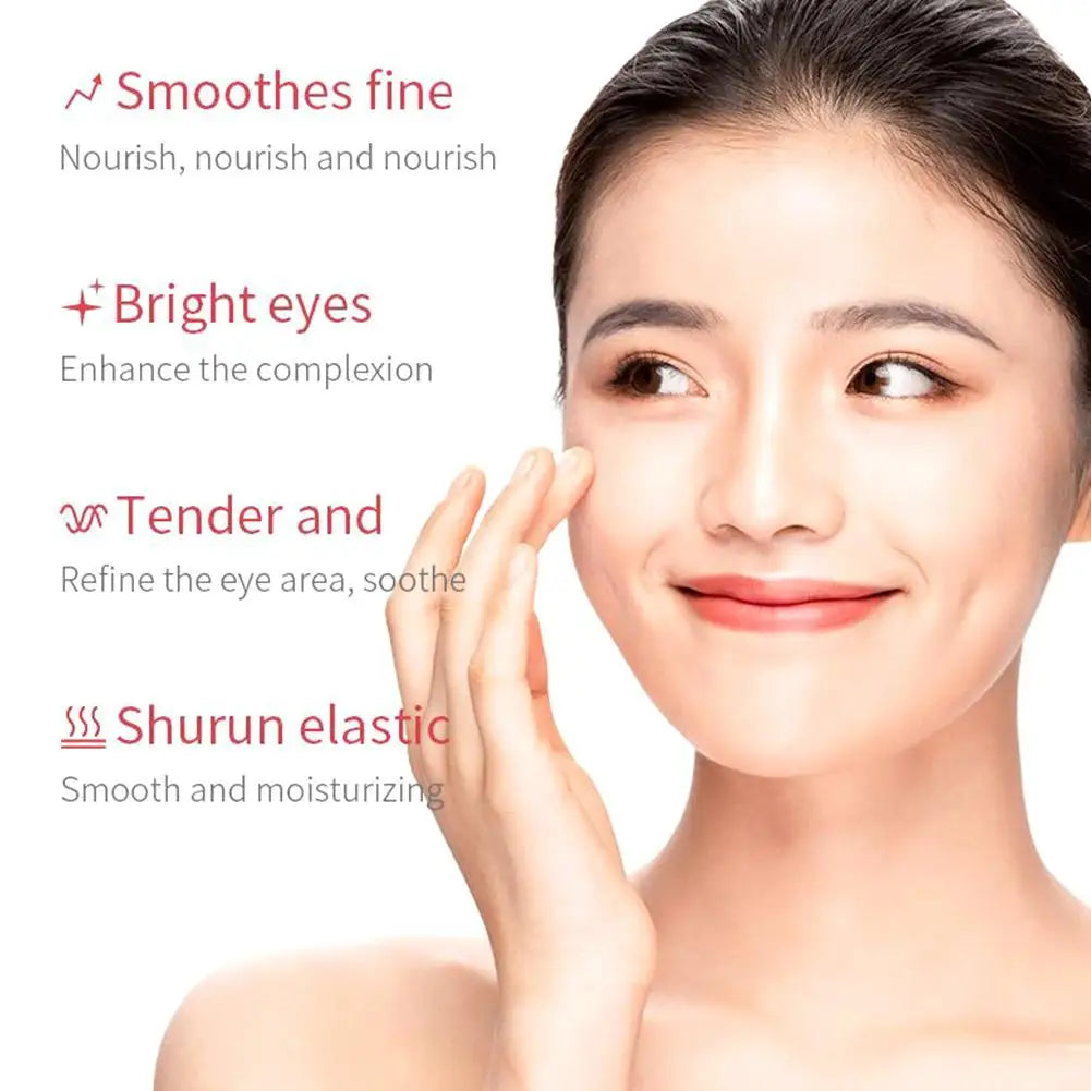 SADOER Rose Eye Cream Anti Dark Circles Eye Bags Under Eyes Firming Moisturizing Collagen Hydrating Beauty Eyes Creams Skin Care