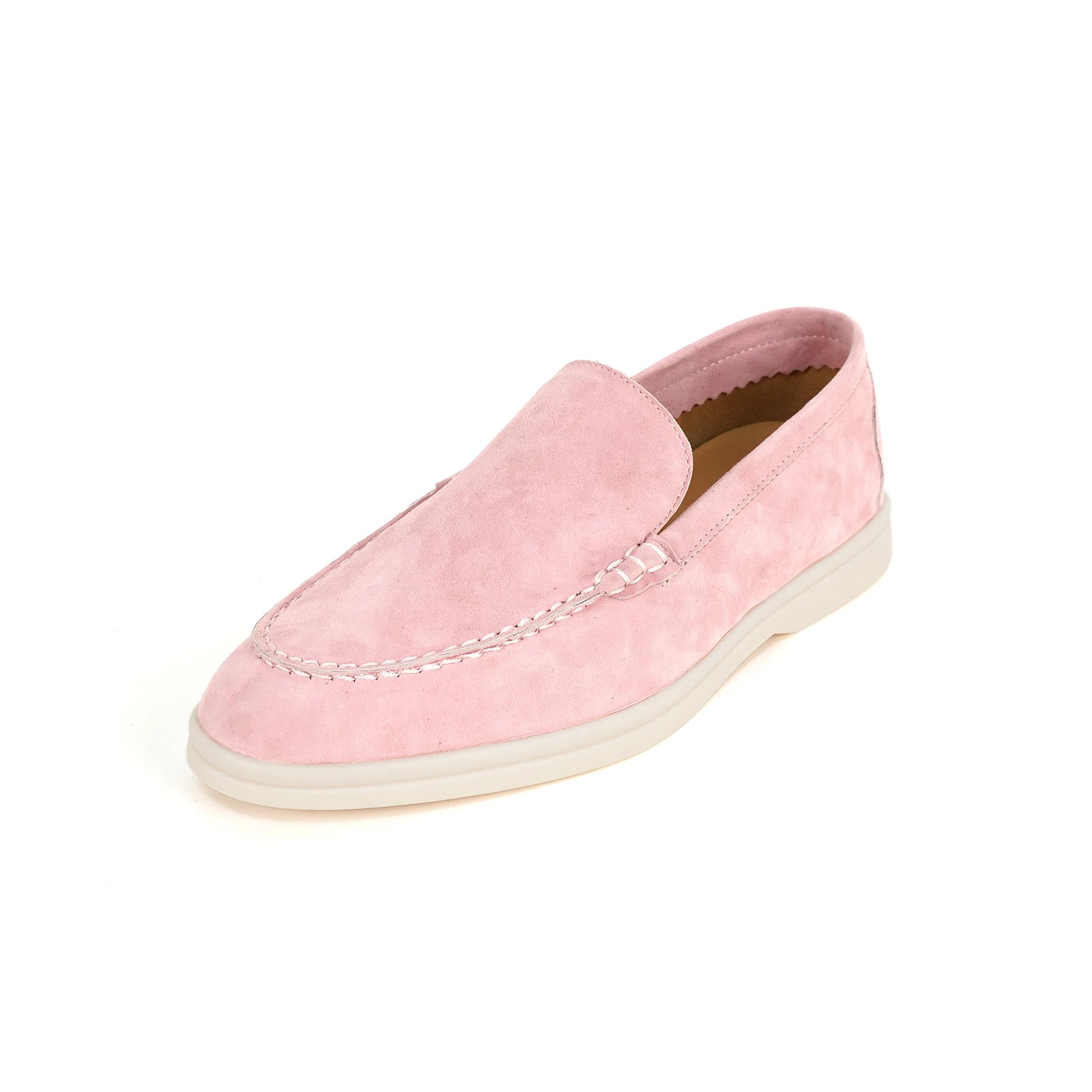 Spring and Autumn Hot Women's Le Fu Shoes Classic Round Head Shallow Mouth Genuine Leather Women's Shoes Retro Daily Shoes