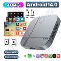 Android Smart AI Box 4G+64G/2G+32G Wireless CarPlay Android Auto TV Box For Youtube Netflix For VW Nissan Toyota Hyundai Ford