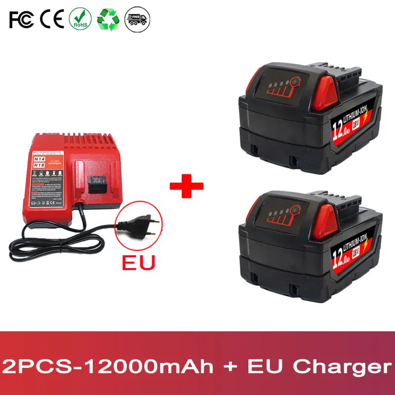 9000mAh/12000mAh M18 Li-Ion Battery