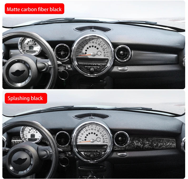 Car Dashboard Decal Leather Sticker For Mini Cooper R56 R55 R54 R57 R58 R59 Car Accessories Styling Only Left handdrive