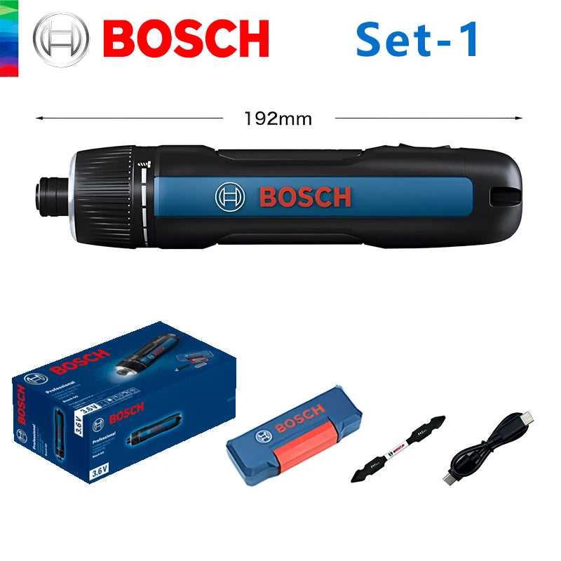 BOSCH GO 3 Cordless Screwdriver 3.6V Lithium-ion Battery Rechargeable Cordless Drill with Box Bosch GO3 Professional Tool Set