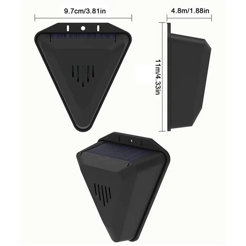 Solar Animal Repellents with 13 Kinds of Sound Playback Repelling Animals Alarm Repeller Outdoor Bird Repeller Solar Powered