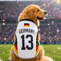 Summer Dog vest Belgium CANADA Germany print Basketball Clothes Puppy T-Shirt Summer Pet Cat Shirts For  soccer fans  Dogs vest