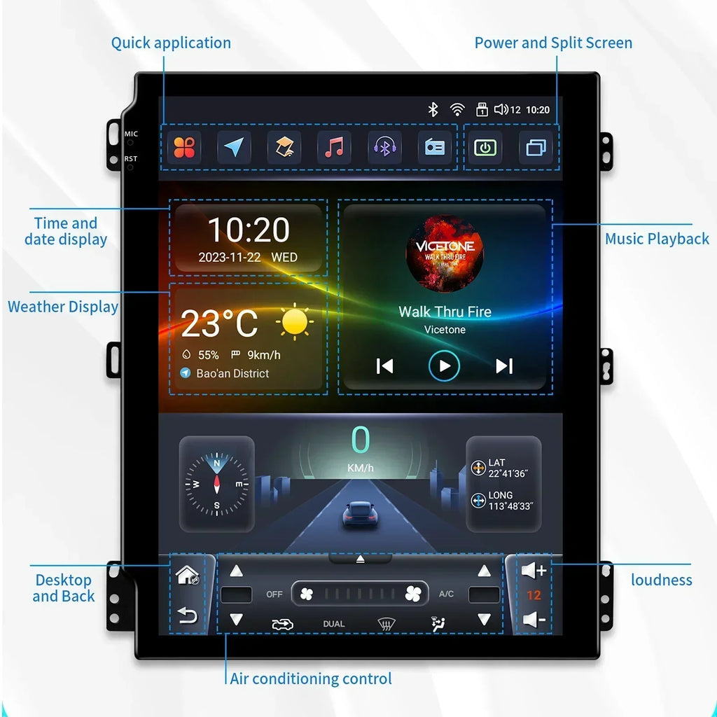 Autoradio multimédia pour voiture Hizpo 8 cœurs DSP pour Chevrolet Cruze J300 2008-2012 GPS Systèmes intelligents Carplay 4G RDS IA