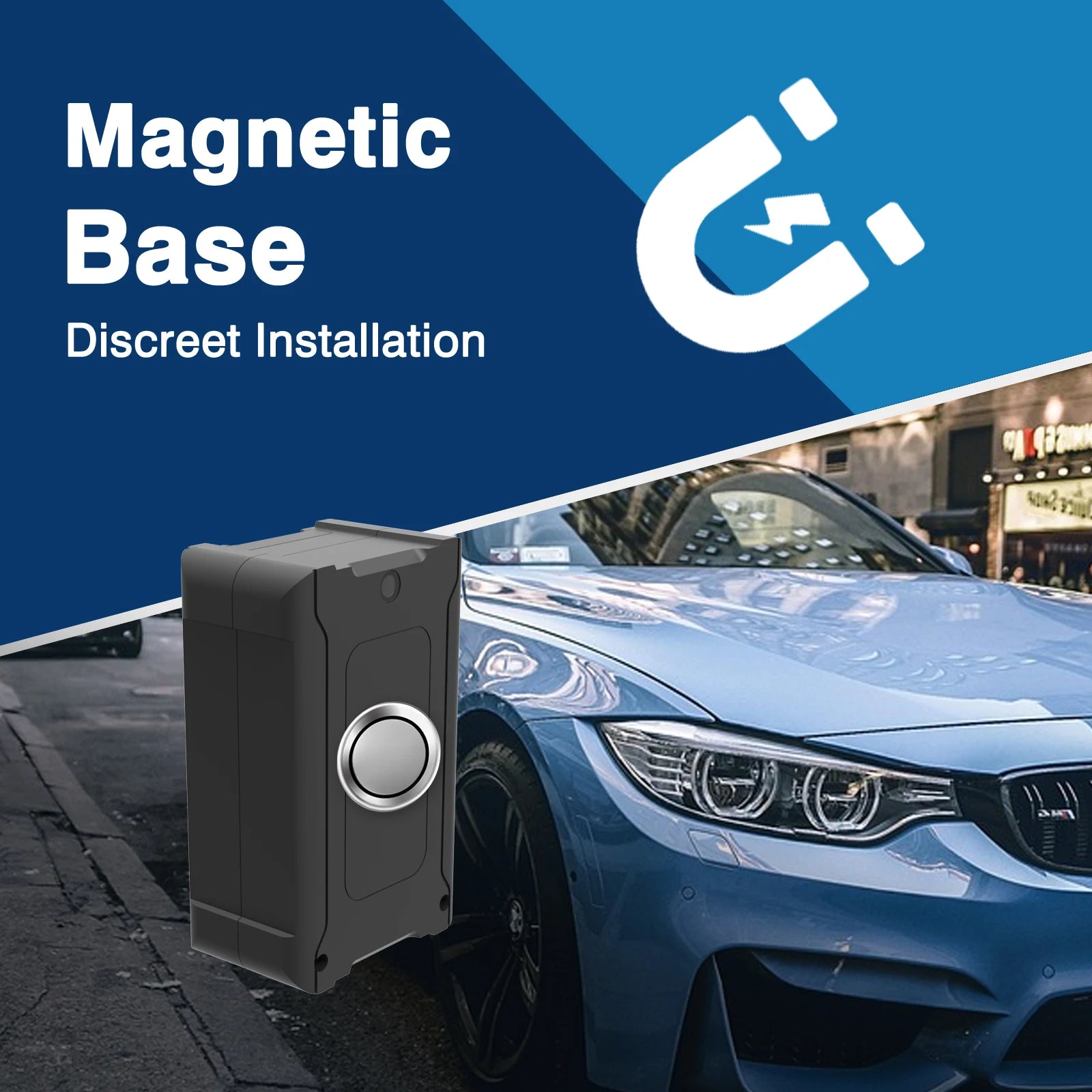 Portable GPS Locator 6000mAh Battery Real-Time Tracking with Fence Alert Security Device Requires Subscription for Use