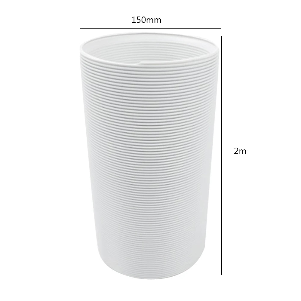 1.5/2M Portable Universal Flexible Conditioner Exhaust Hose Tube Replacement Parts for Mobile Air Conditioning Exhaust Vent Pipe