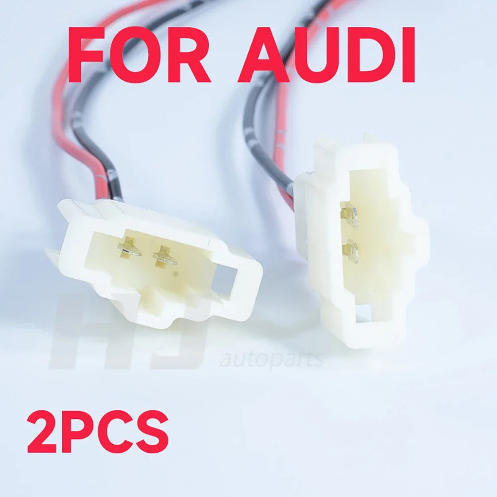 2pcs Car Audio Treble Speaker Plug Wire Tweeter Plug Sub Woofer Lossless Install Lond Speaker Cable Adapter Harness for Audi