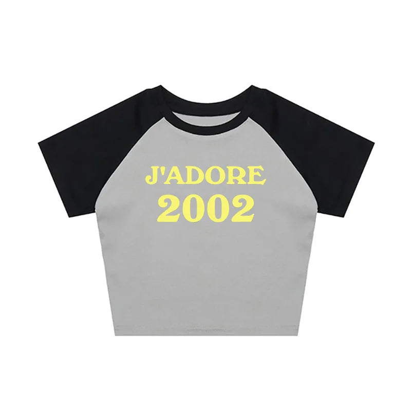 Baby Tee Short Sleeve Tee Vintage Graphic Tee print Women's Fairy Trash Accessory Y2k Clothes Cropped Top Tee shirt clothes emo