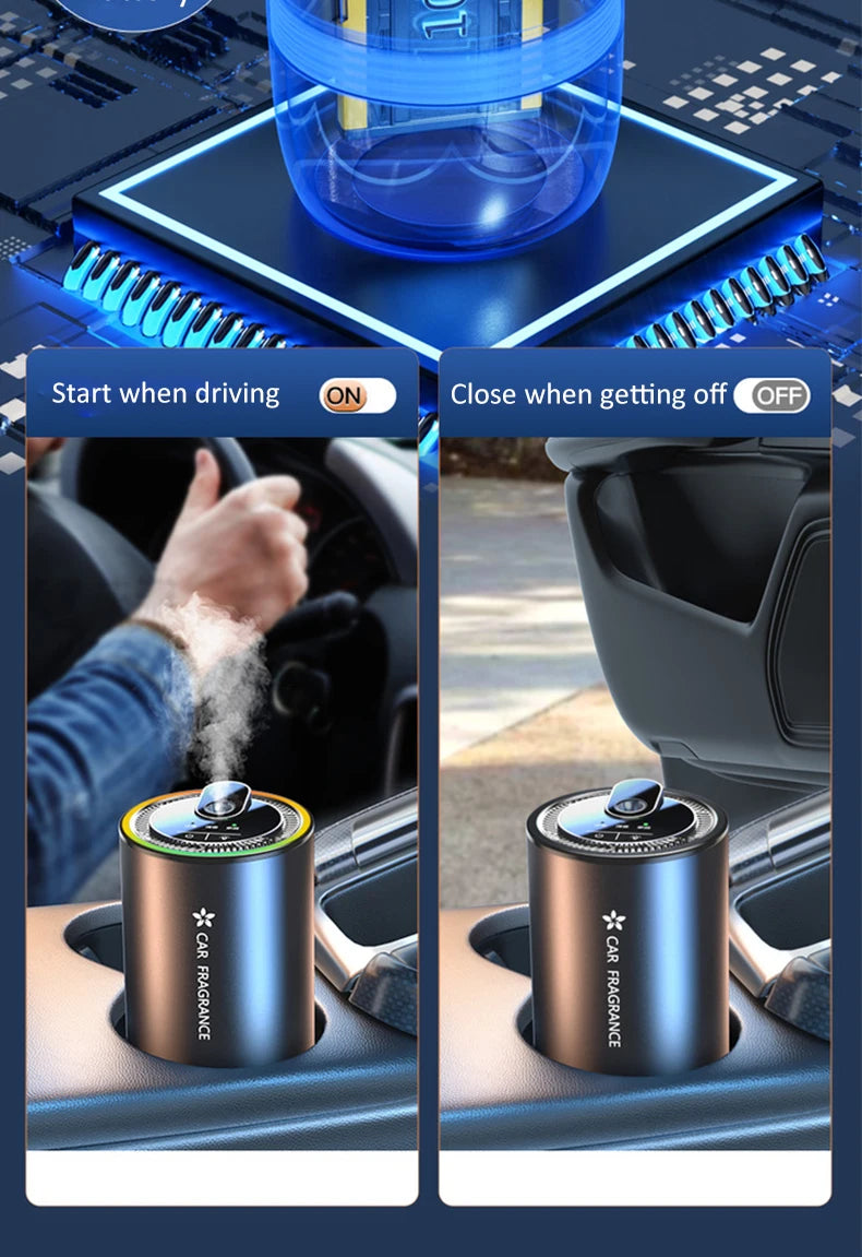LED Starry Sky Car Diffuser 50ml Aroma Car Flavoring Cologne Air Freshener for Cars Ocean Fragrance Car Scent Air Perfume in Car