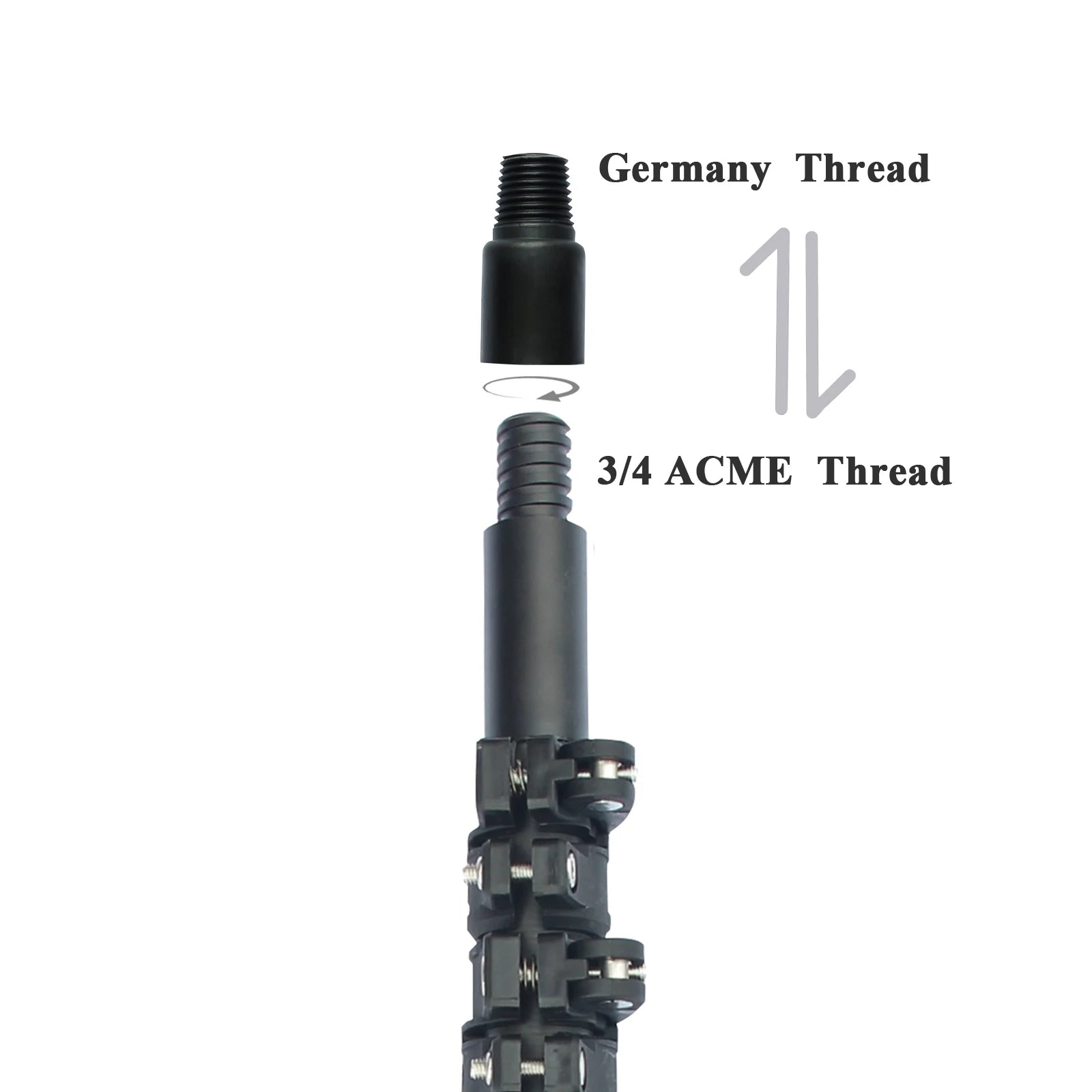 30/36/42ft carbon fiber telescopic pole for window cleaning high reach Long extendable support handle 10/12m