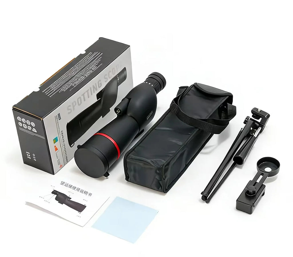 CAOX Essential for Camping and Hiking, 25-75x60 High-Power Zoom HD Monocular Telescope, Perfect for Birdwatching and Sightseeing