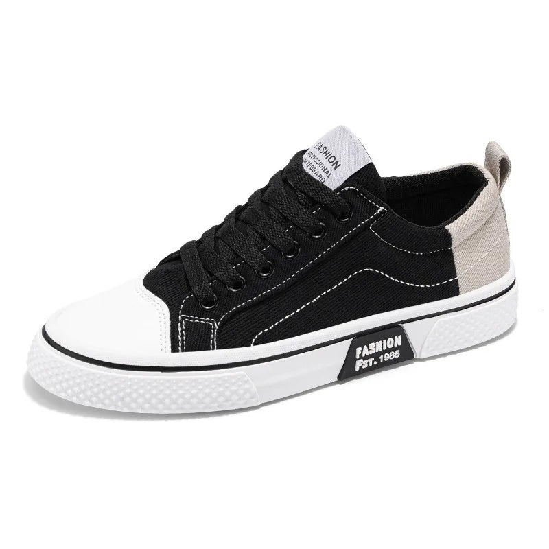 2025 Men's Canvas Shoes Outdoor Fashion Skateboard Shoes for Men Comfor Non-Slip Casual Sneakers Breathable Men Walking Shoes