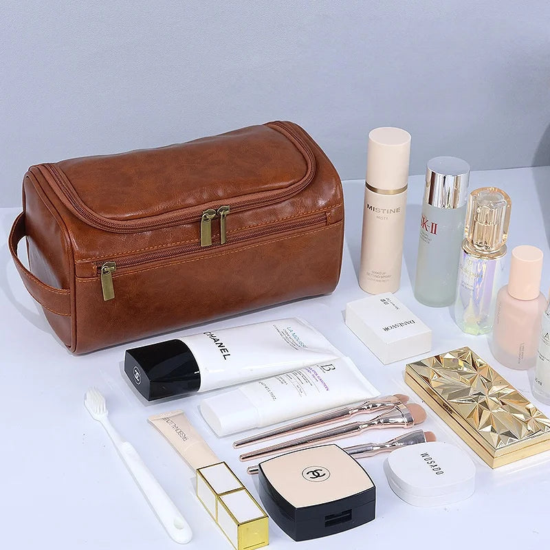 Portable Toiletry Washbag with Hanging Hook Waterproof Women Bathroom Cosmetic Storage Bag Large Capacity Travel Men Makeup Case