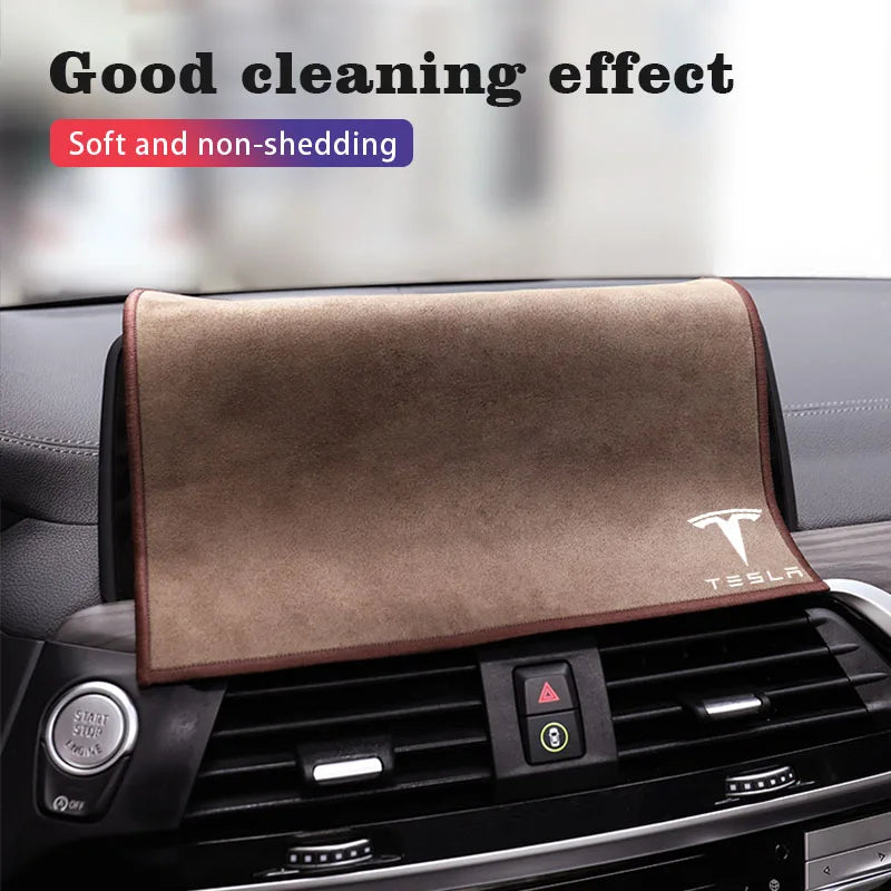 Microfiber Towel Car Cleaning Care Accessories for Tesla  Model 3 Highland 2023 Model S Model X Model Y
