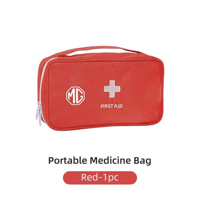Car Portable Medicine Kit Outdoor First Aid Supplies Bag For Morris Garages MG 6 3 5 7 TF ZR ZS HS GS GT Hector RX5 RX8 Gundam