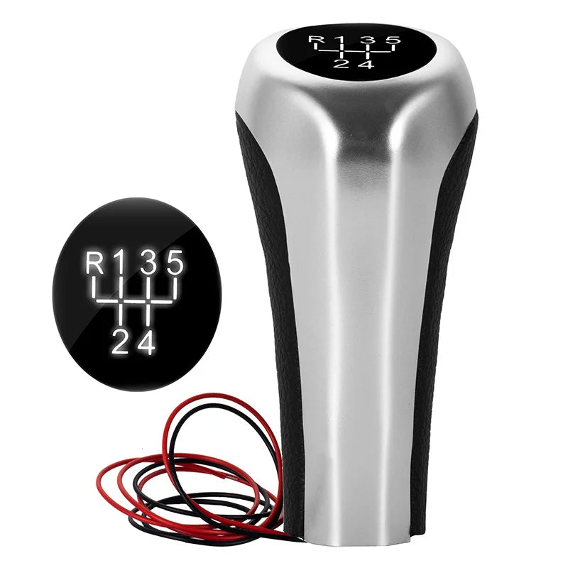Bouton de levier de vitesses de voiture à LED 5/6 vitesses Levier de vitesses pour BMW F30 E60 E61 E28 E34 E39 X1 X3 E84 X4 F26 M3 M4 M5