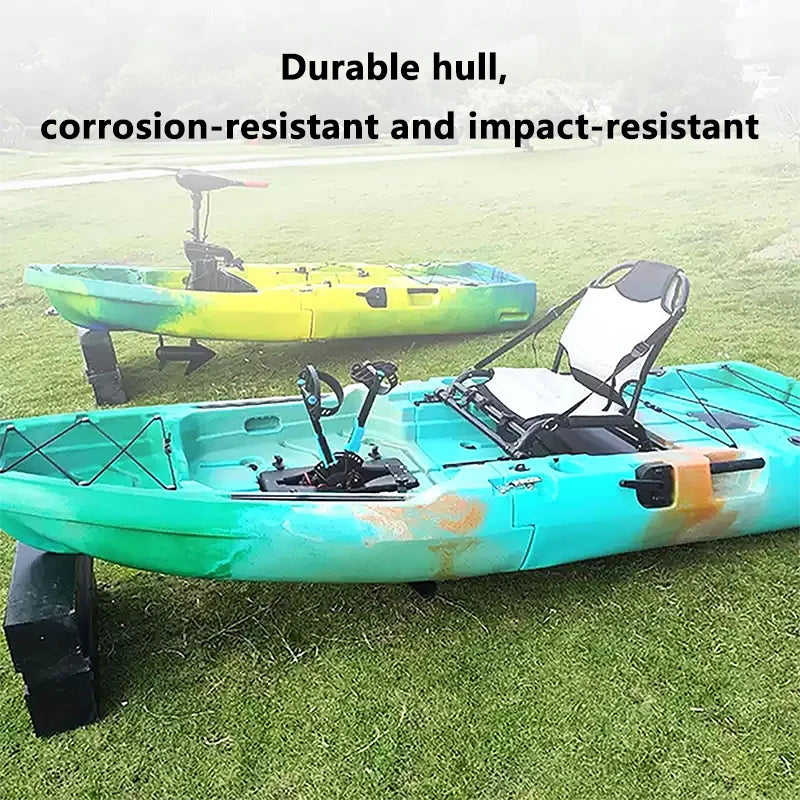 Modular Kayak Electric Pedal Driven HDPE Fishing Boat Portable Take Apart Canoe Motorized Lightweight Durable Accessories Gear