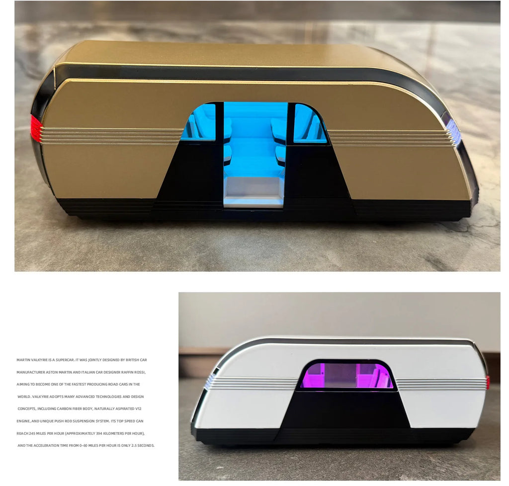 NEW 1:24 Robovan VAN Key Control Alloy Car Model Sound and Light Pull Back Car Model Collectibles Birthday Gift