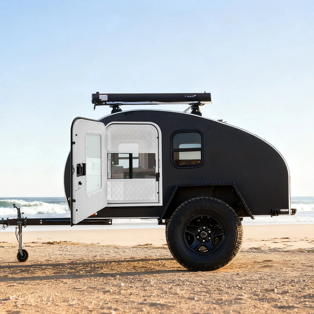 Lockable RV Door Passenger Side/Driver Side RV Door Aluminum Entry Door with Lock Wall Thickness 30-60mm for RVs/Trailers