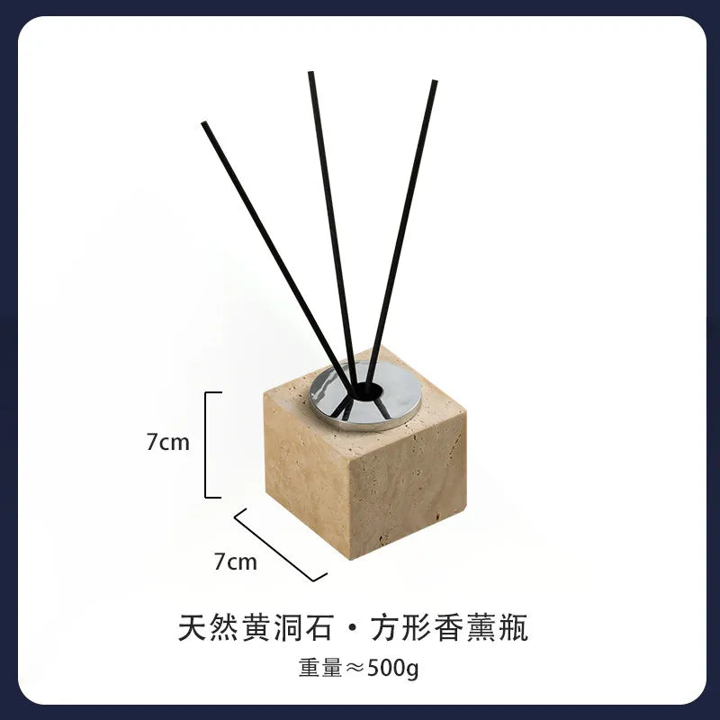 4Pcs Natural Travertine Bathroom Set Wabi Sabi Minimalist Soap Dispenser Tissue Box Luxury Hotel Show House Organizer Decor